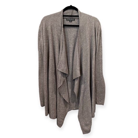Barefoot Dreams Sweaters - Barefoot Dreams Bamboo Chic Lite Knit Calypso Wrap Cardigan Style 436 Tan Small